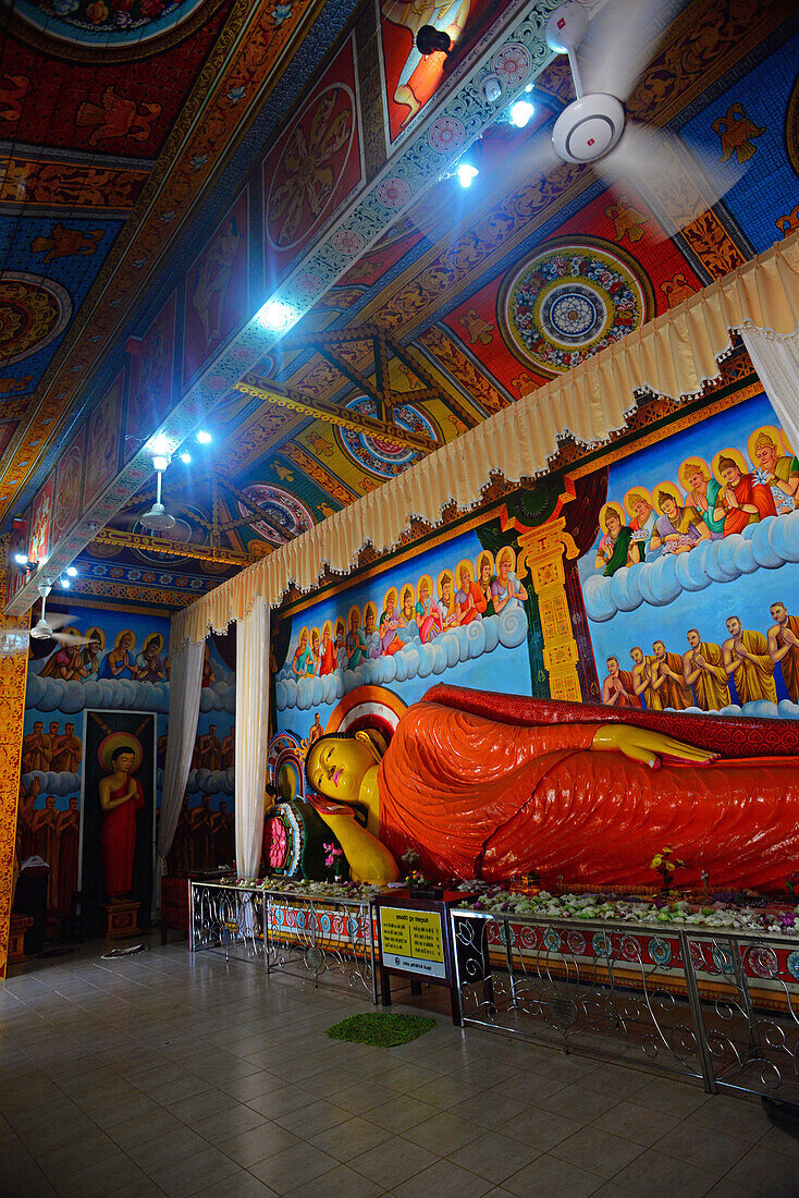 Reclining Buddha inside Abhayagiri Buddhist Monastery in Anuradhapura, Sri Lanka