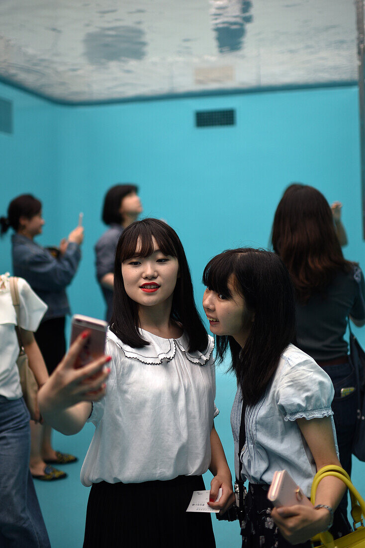 The Swimming Pool, by artist Leandro Erlich, permanently exhibited at 21st Century Museum of Contemporary Art, Kanazawa, Japan