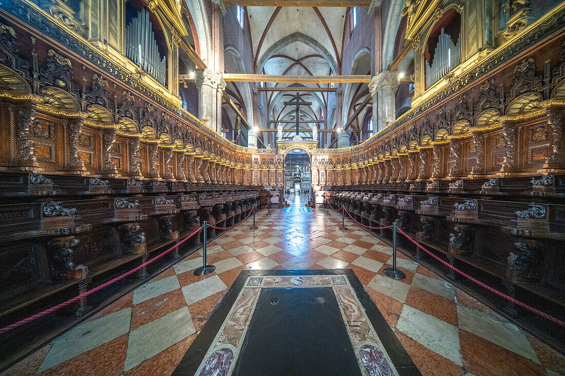 Choir in Santa Maria dei Frari Church, Venice