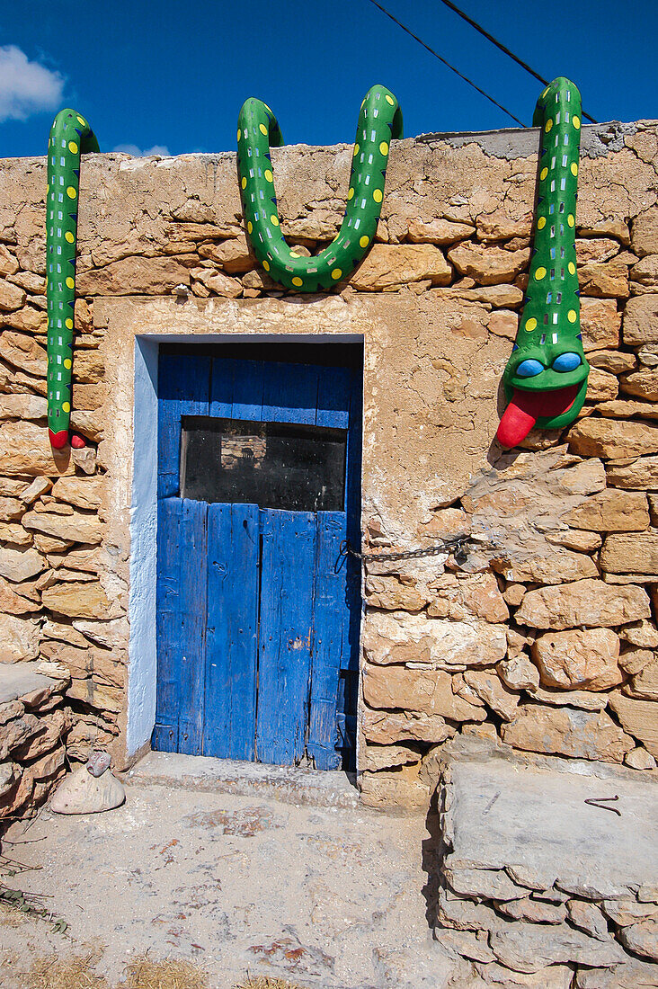 Kurioses Dekorationsgeschäft auf Formentera, Balearen, Spanien
