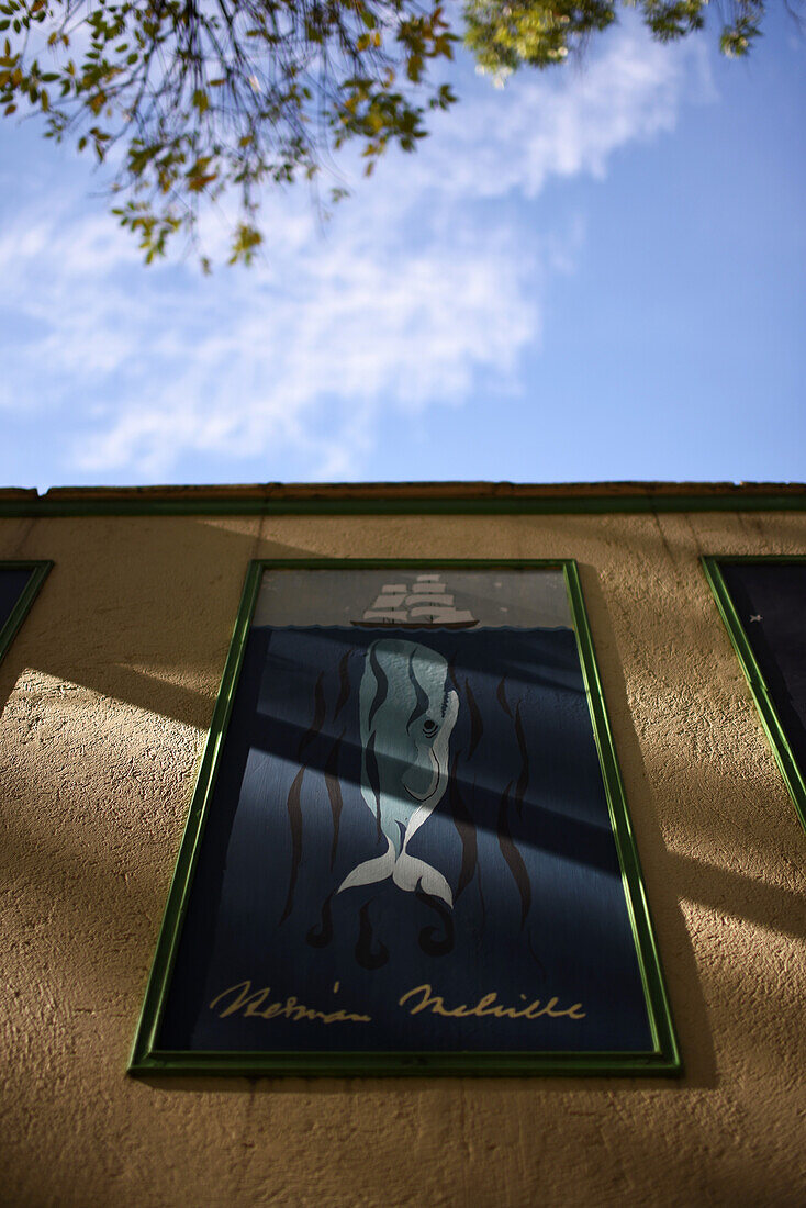 Literature related artwork on the walls of El Poblado, Medellin, Colombia