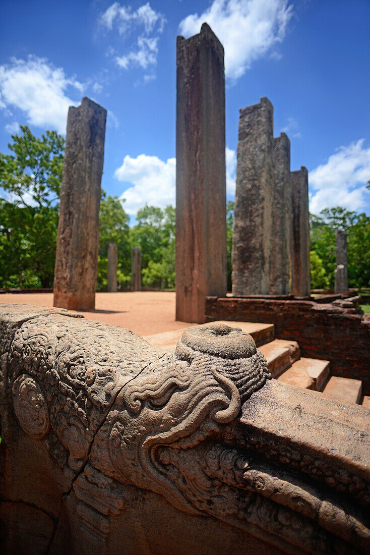 Ratnaprasada or Jewel Palace ruins in Anuradhapura, Sri Lanka