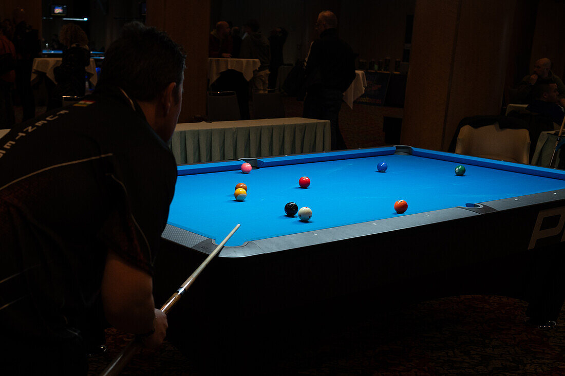 8-ball Pool Tour national competition in Boston Hotel, Zaragoza, Spain