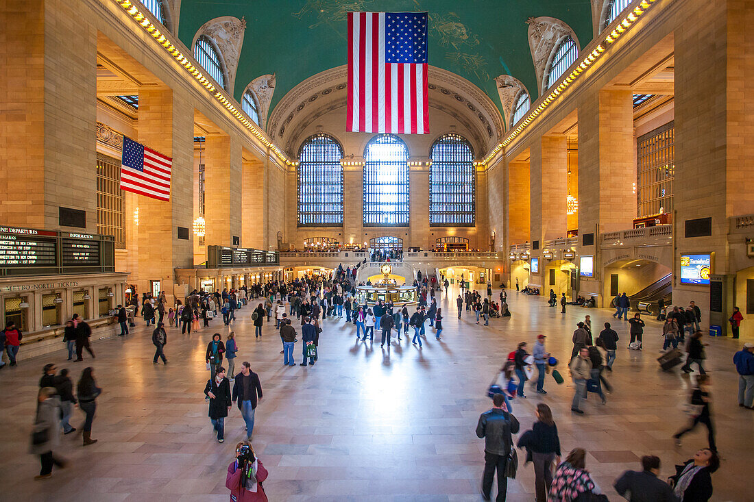 The hall of Grand Central Terminal, NYC, USA