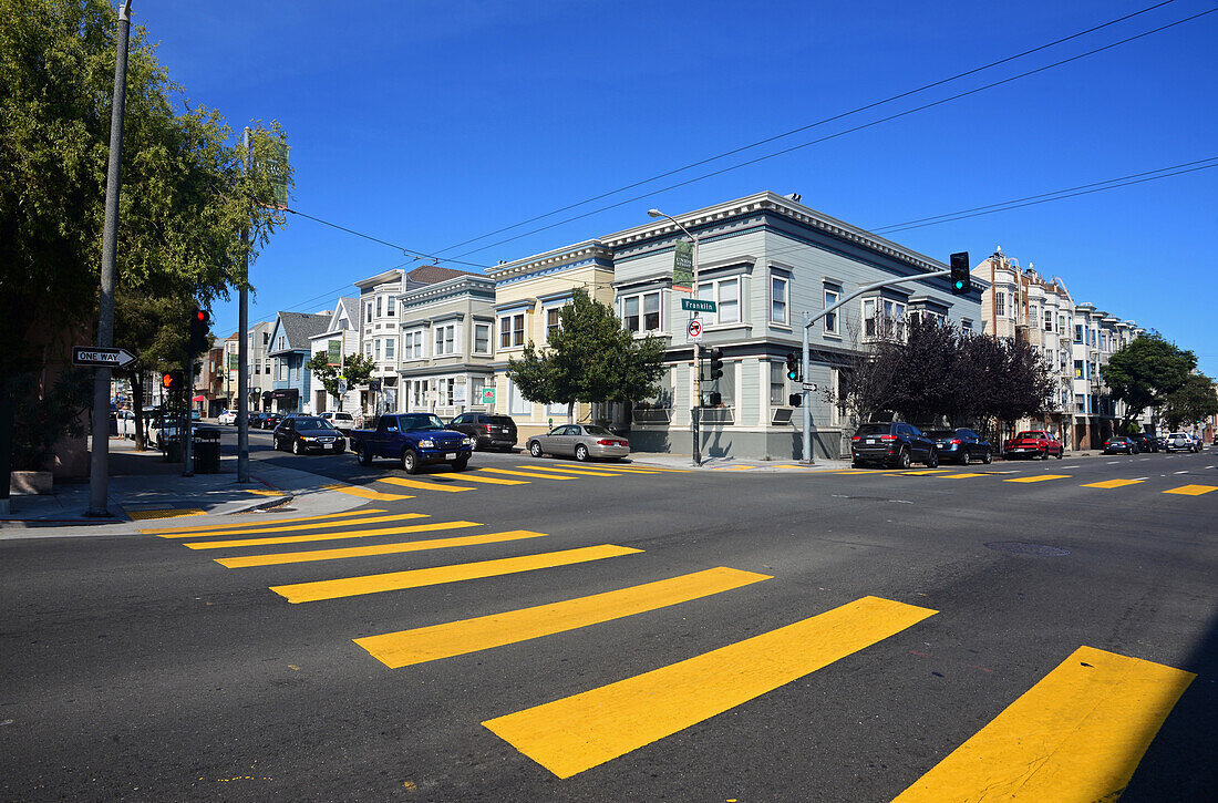 Zebrastreifen in San Francisco, Kalifornien