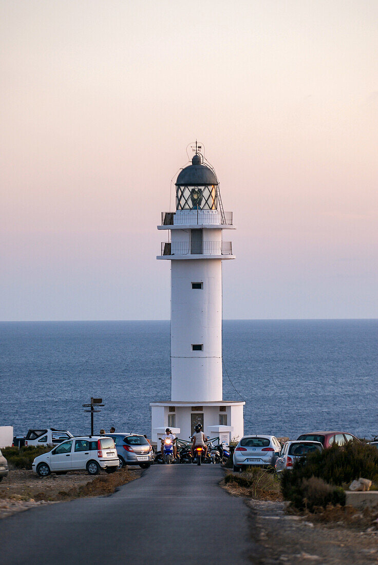 Popular lighthouse in Es Cap de Barbaria, the southest area in Formentera