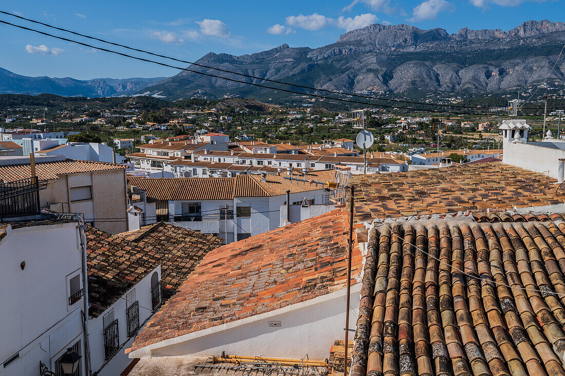 Schöne Aussicht auf Altea, Alicante Spanien