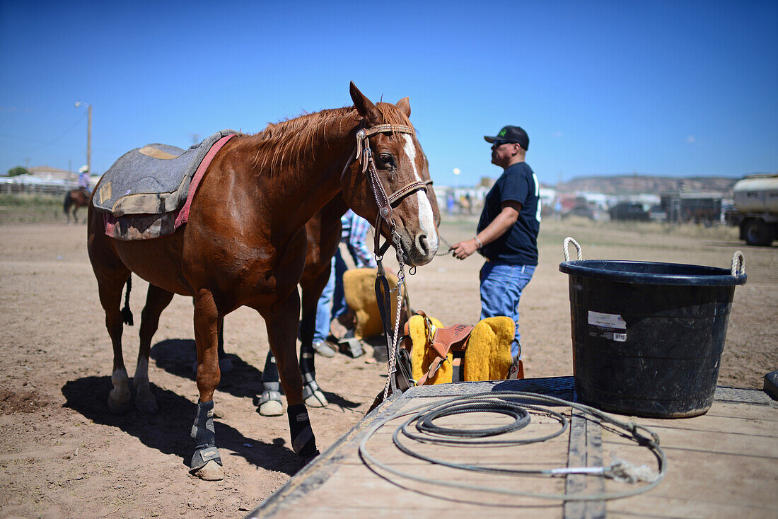 Navajo Nation Fair, a world-renowned event that showcases Navajo Agriculture, Fine Arts and Crafts, with the promotion and preservation of the Navajo heritage by providing cultural entertainment. Window Rock, Arizona.