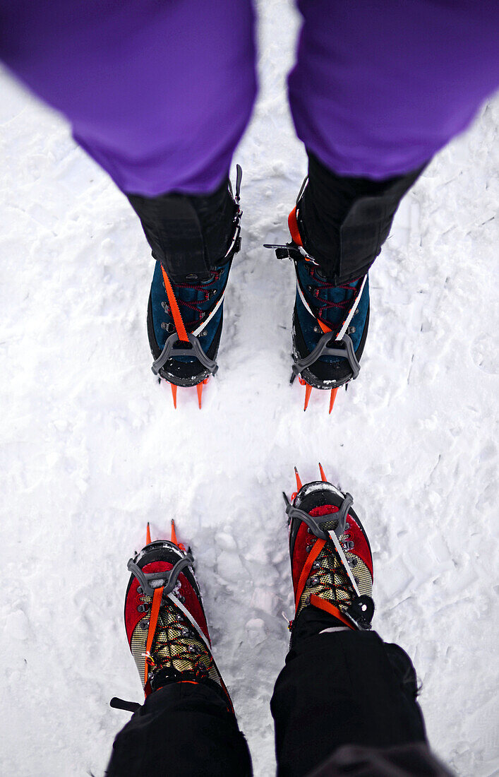 Ice Climbing in Pyha, Lapland, Finland