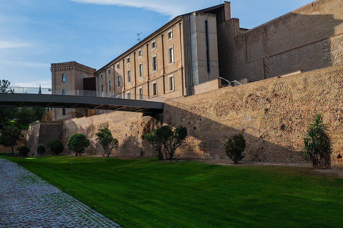 The Aljaferia Palace is a fortified medieval palace built during the second half of the 11th century in the Taifa of Zaragoza in Al-Andalus, present day Zaragoza, Aragon, Spain.