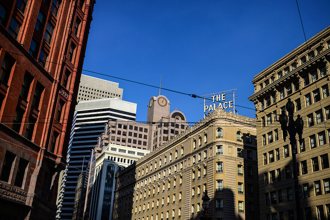 The Palace hotel in Union Square area, San Francisco.