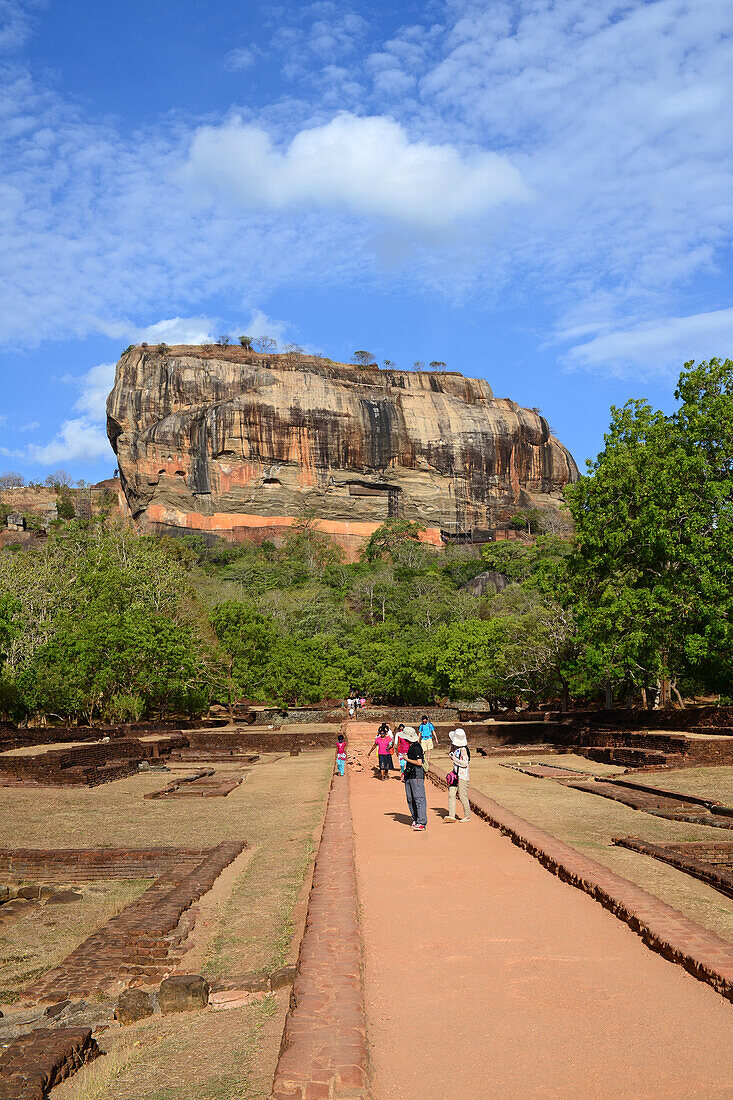 Sigiriya or Sinhagiri, ancient rock fortress located in the northern Matale District near the town of Dambulla in the Central Province, Sri Lanka.