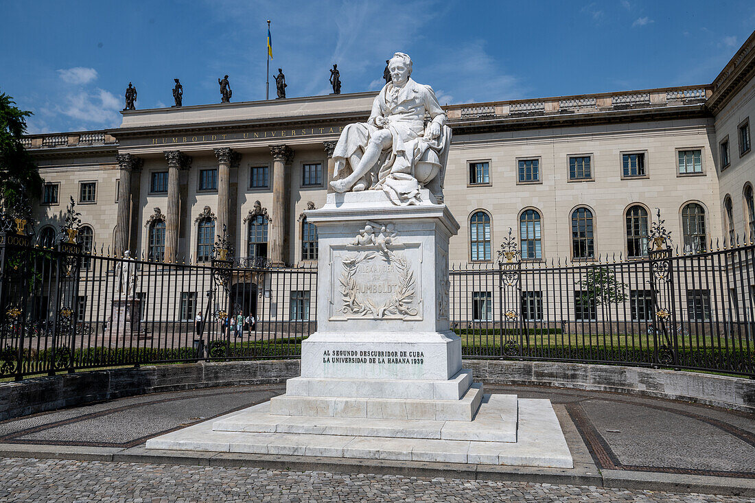 Alexander von Humboldt Memorial in Humboldt University in Berlin Germany