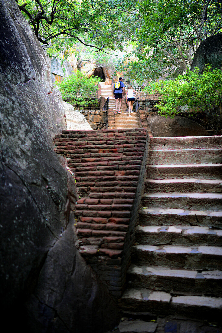 Sigiriya or Sinhagiri, ancient rock fortress located in the northern Matale District near the town of Dambulla in the Central Province, Sri Lanka.