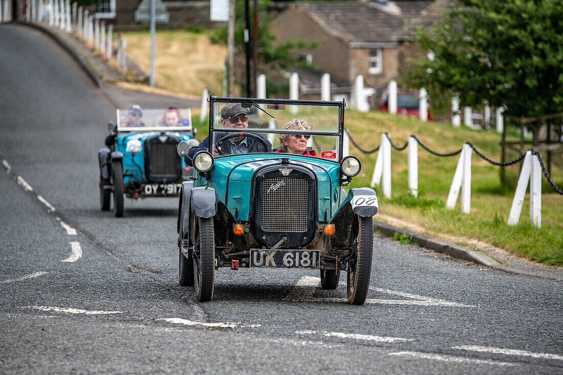 Oldtimer auf dem Beamish Reliability Trial in Bainbridge Yorkshire 2023