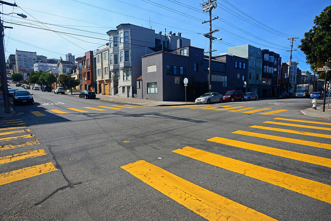 Fußgängerüberwege in San Francisco, Kalifornien