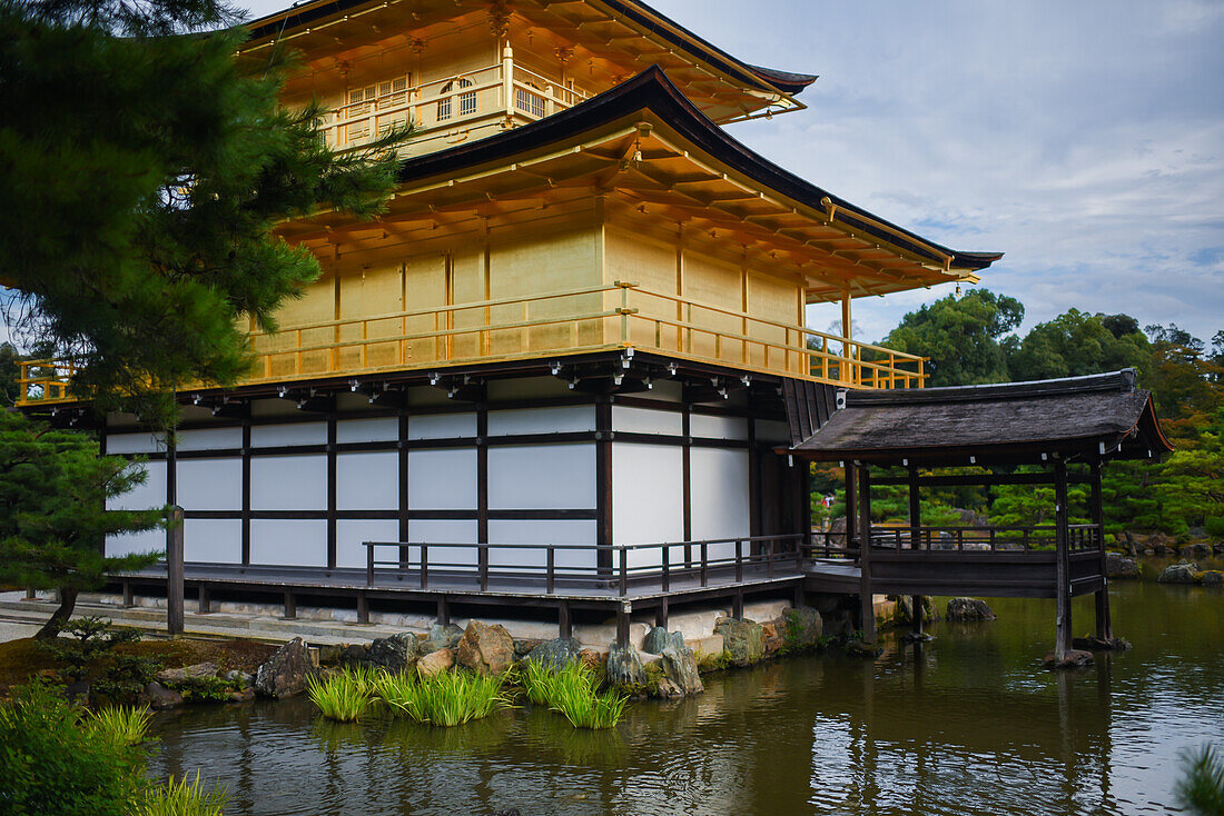 Kinkaku-ji, officially named Rokuon-ji, is a Zen Buddhist temple in Kyoto, Japan