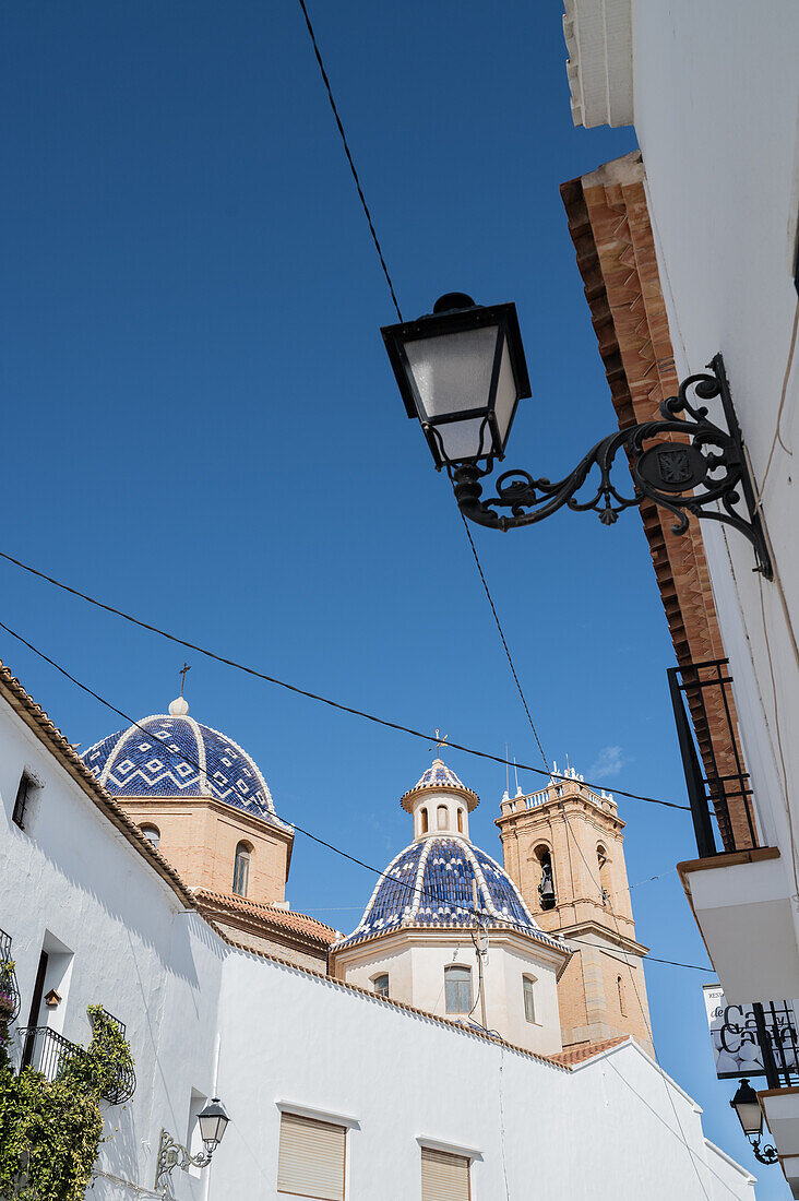 Church in Altea old town, Alicante, Spain