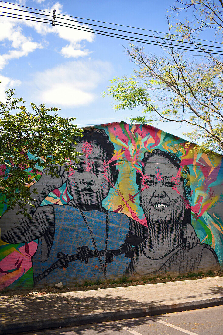 Graffiti in the streets of Medellin, Colombia