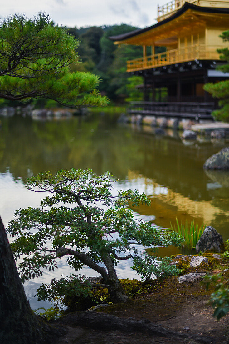 Kinkaku-ji, officially named Rokuon-ji, is a Zen Buddhist temple in Kyoto, Japan