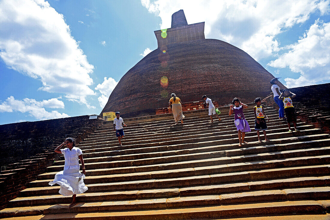 Jetavanaramaya is a stupa located in the ruins of Jetavana in the sacred world heritage city of Anuradhapura, Sri Lanka