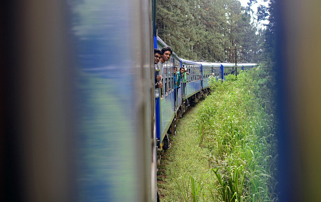 Train ride from Kandy to Nuwara Eliya, Sri Lanka