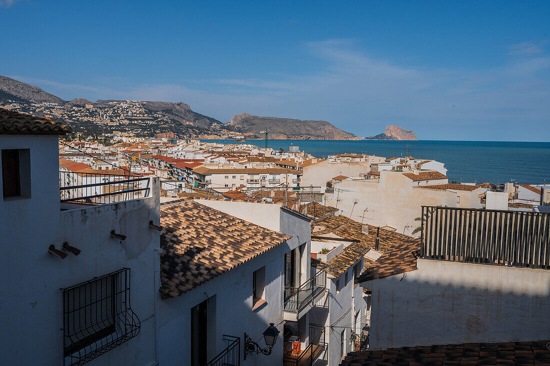 Schöne Aussicht auf Altea, Alicante Spanien