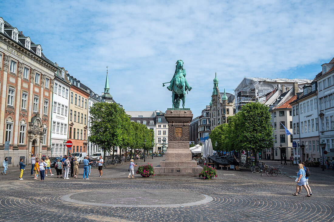 Das Reiterstandbild von Absalon in Kopenhagen, Dänemark