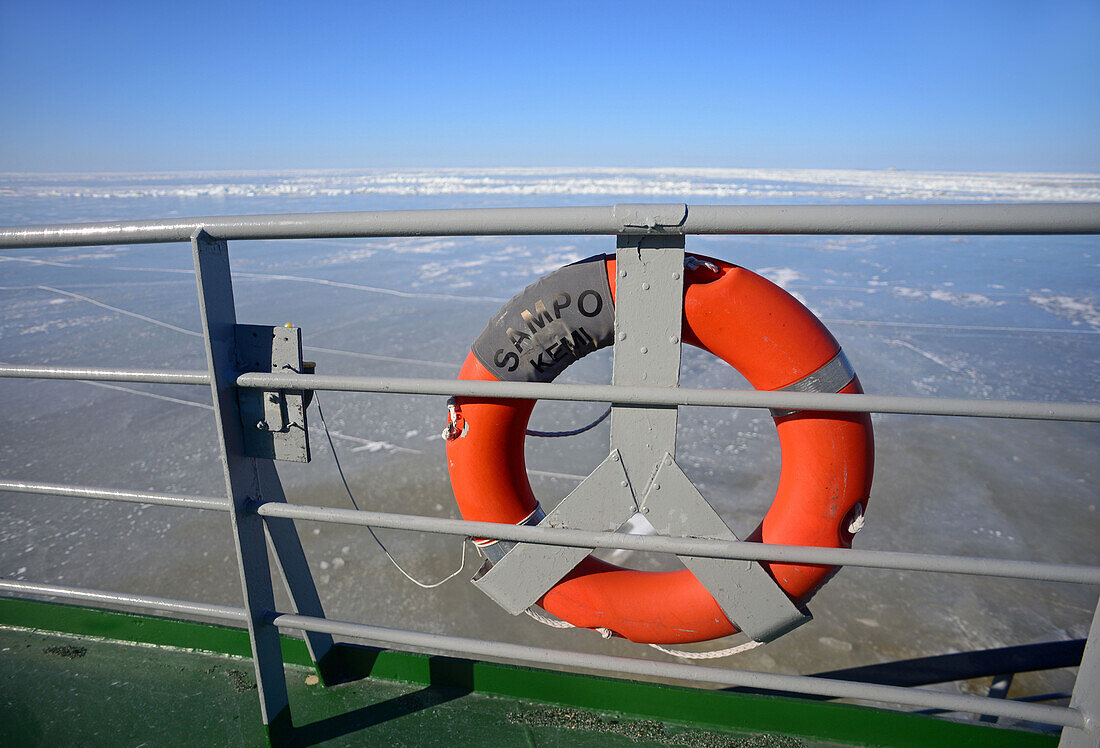 Sampo Icebreaker cruise, an authentic Finnish icebreaker turned into touristic attraction in Kemi, Lapland