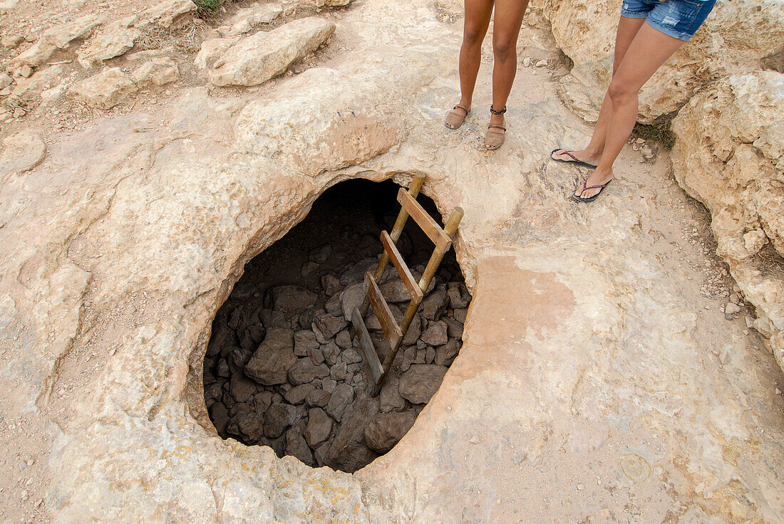 Mystische Höhle in Formentera, Spanien