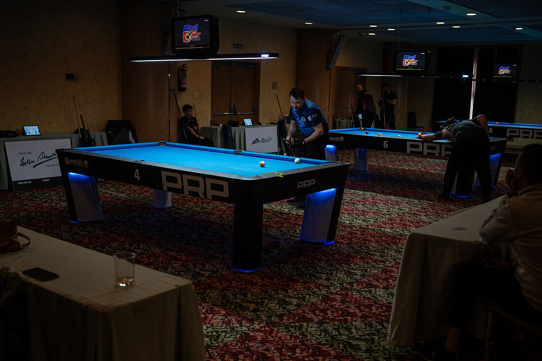 8-ball Pool Tour national competition in Boston Hotel, Zaragoza, Spain