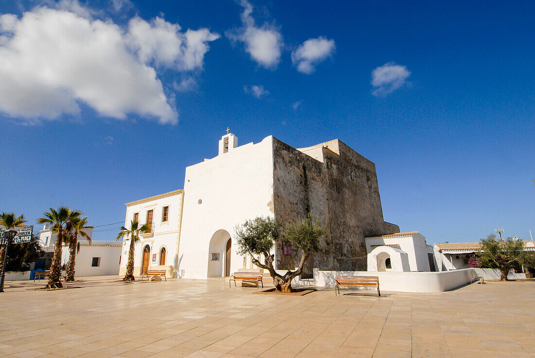 Kirche von Sant Francesc, Formentera, Spanien