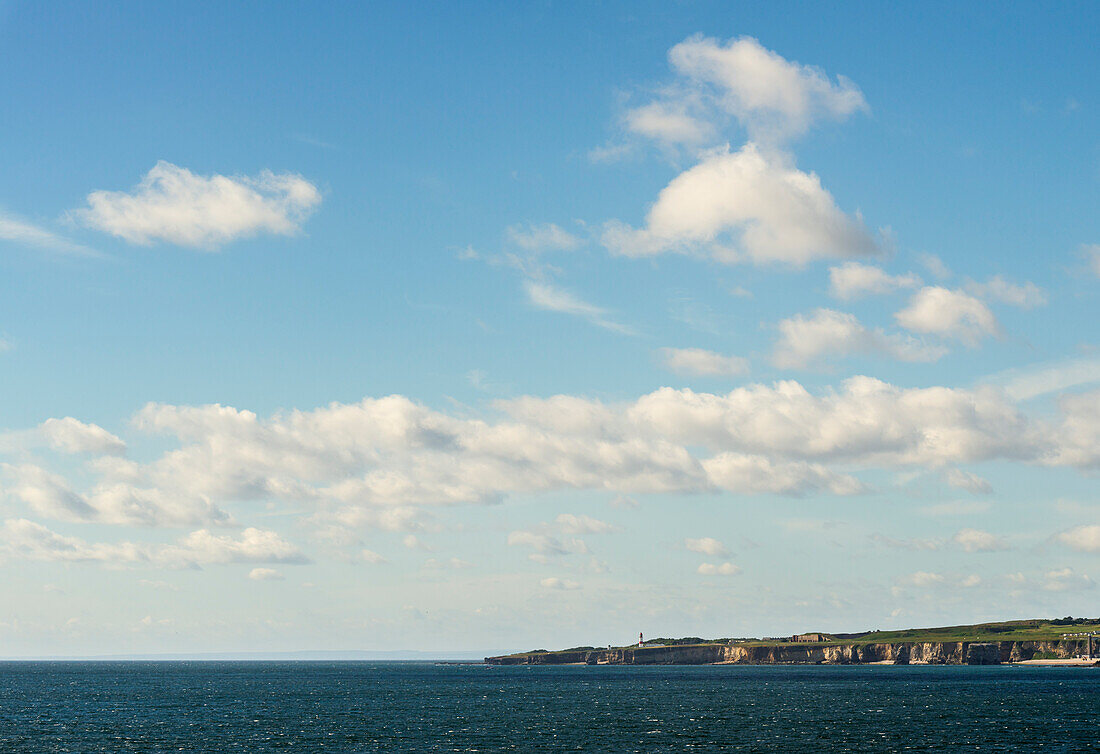 Sea coast and port entrance