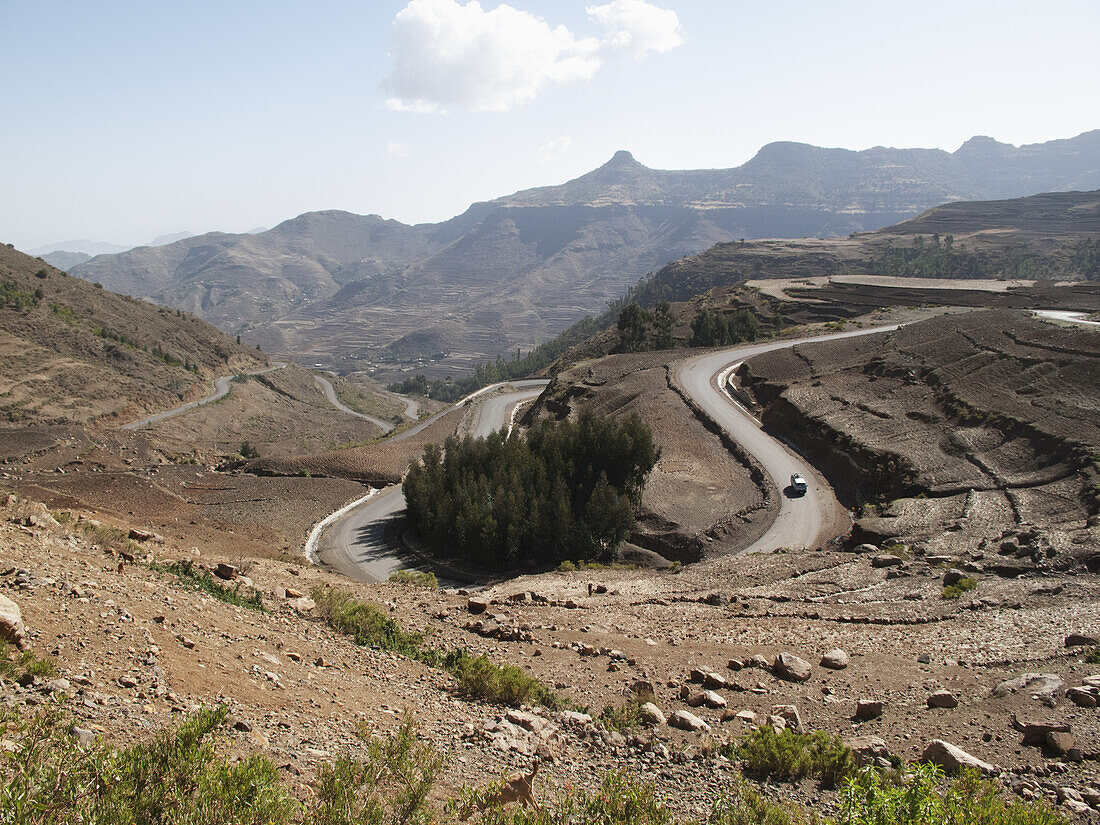 Bergstraße, nahe Mekele; Region Tigray, Äthiopien