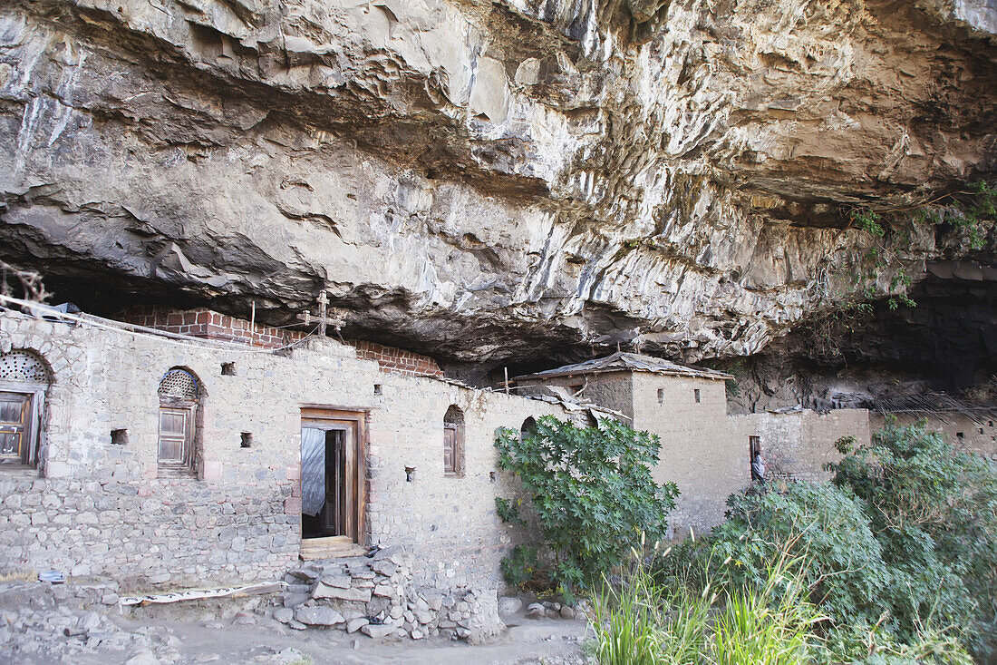 Exterior Wall And Doorway, Nakuta Laab Monastery, Near Lalibela; Amhara Region, Ethiopia