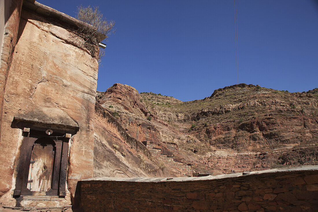 Side Door Into Abreha Wa Atsbeha Rock Cut Church; Gheralta, Tigray Region, Ethiopia