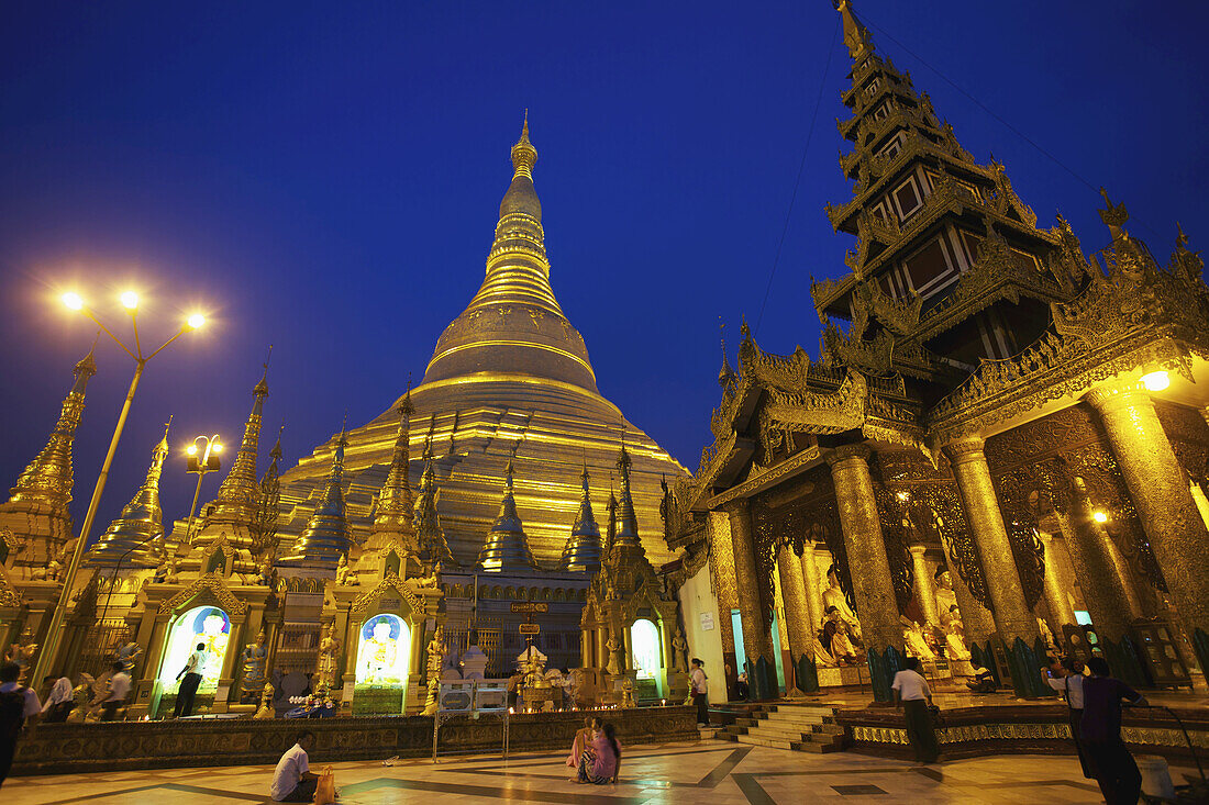 Shwedagon-Pagode; Rangun, Birma