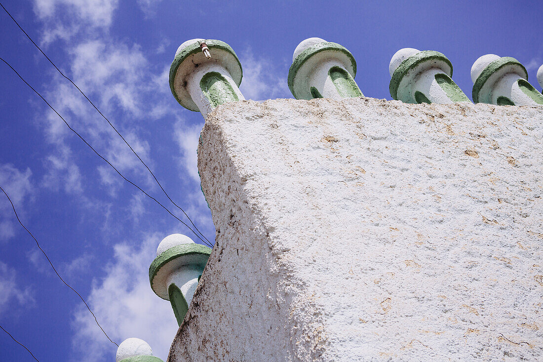 Details einer Moschee in der Heiligen Stadt Harar in Ost-Äthiopien; Harar, Äthiopien