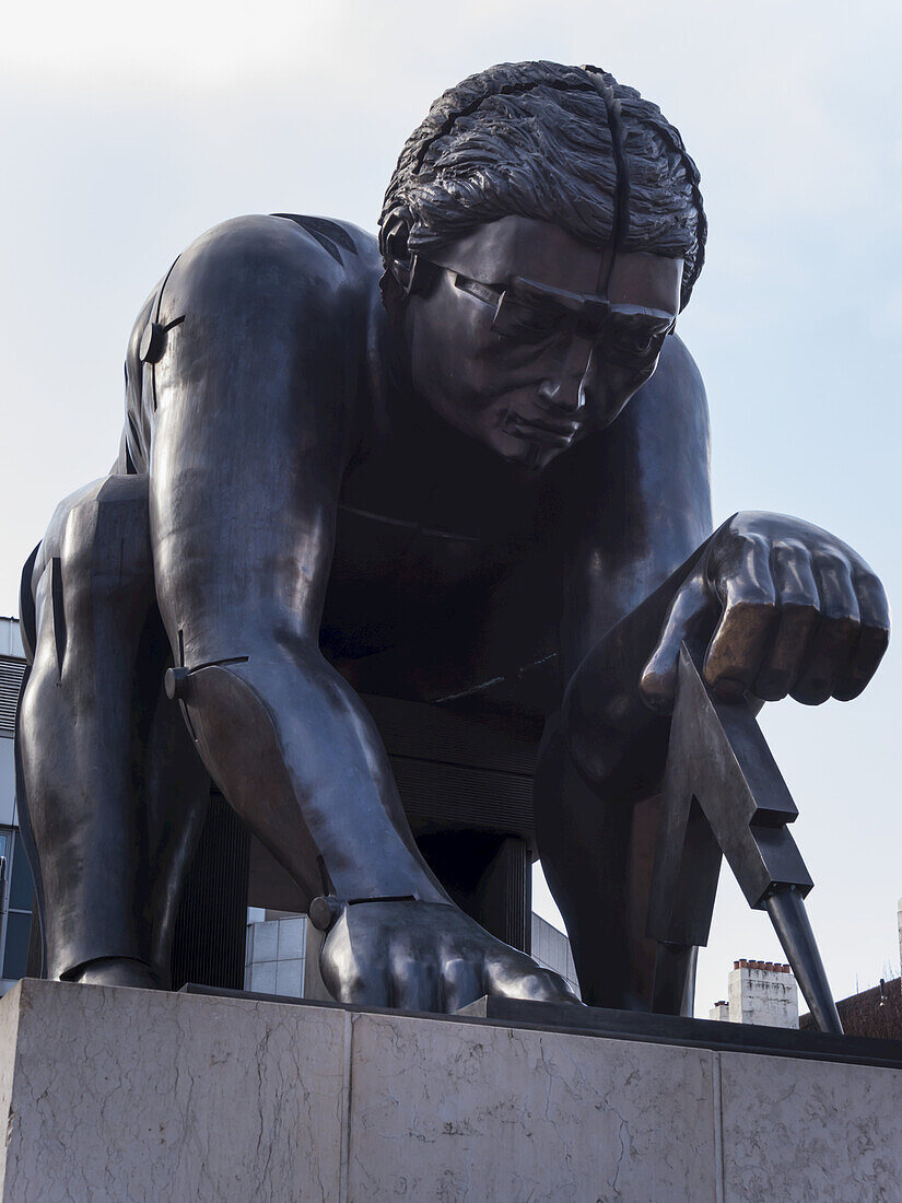 Statue Of Isaac Newton, British Library; London, England