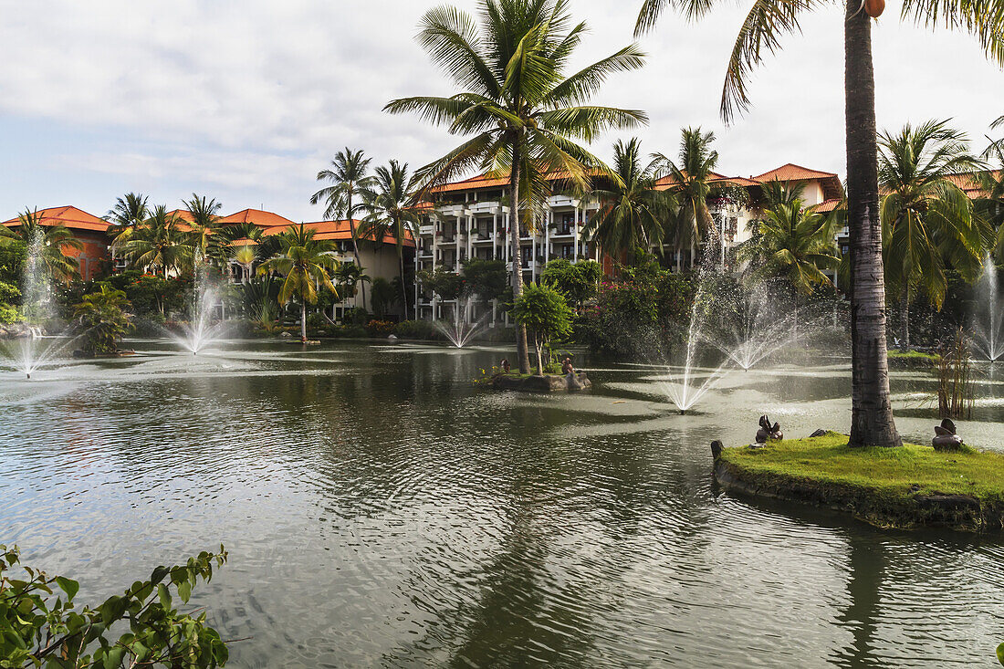 Zierteich auf dem Gelände des Ayodya Resorts, Nusa Dua, Bali, Indonesien