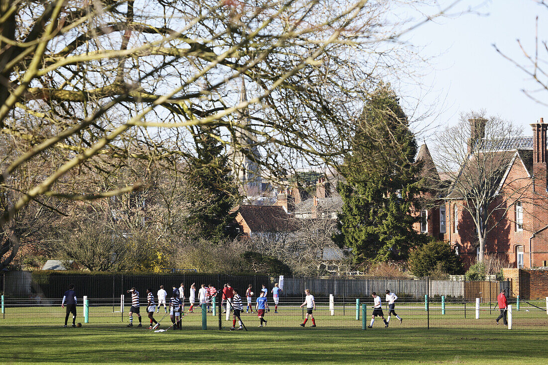 Wincofo (Winchester College Football) Spiel am Winchester College; Winchester, Hampshire, England