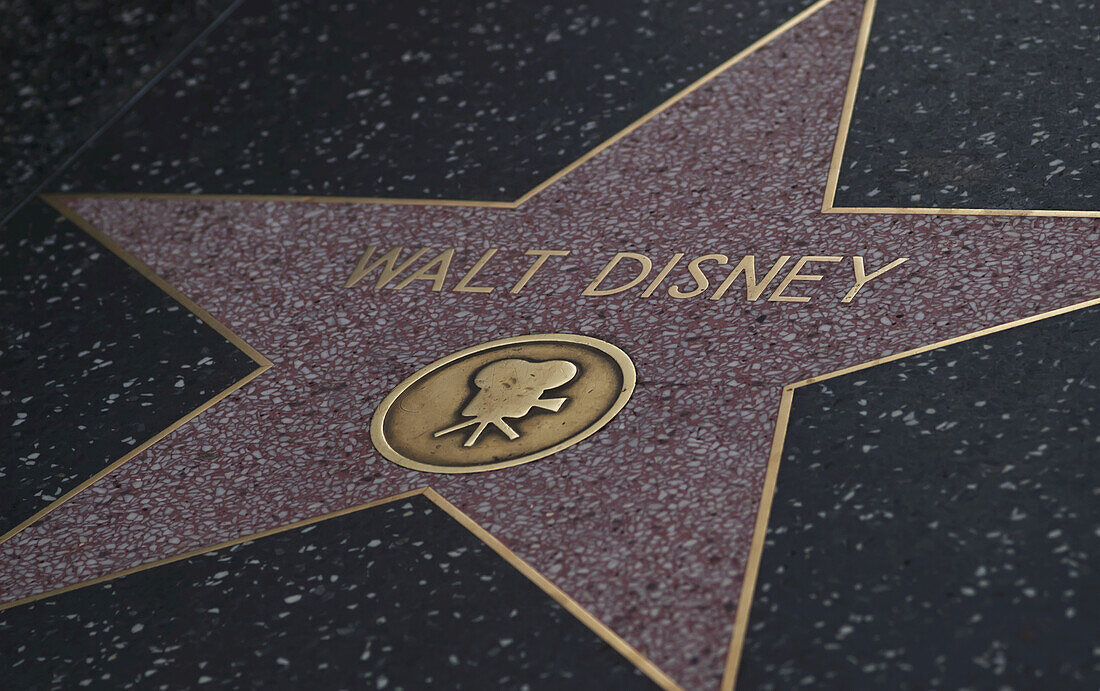 Walt Disney Star, Walk Of Fame; Los Angeles, Kalifornien, Vereinigte Staaten