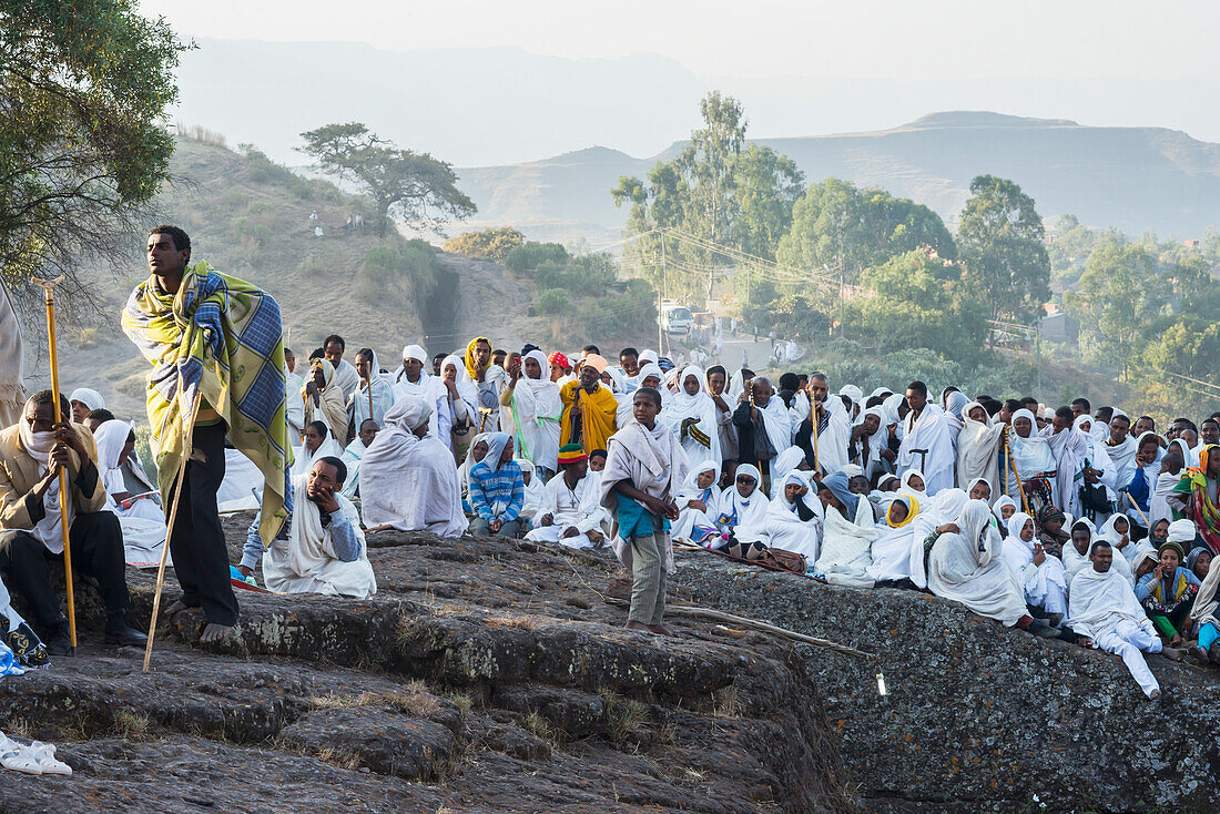 Ethiopian Orthodox Christian Pilgrimage; Lalibela, Ethiopia