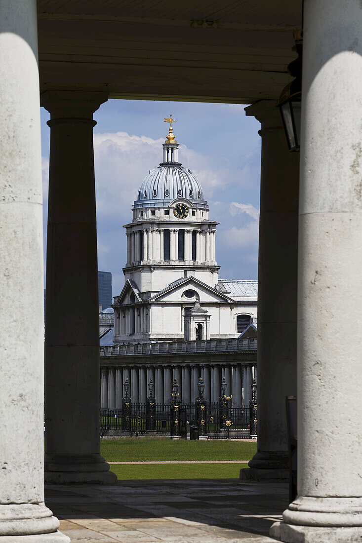 Das alte Royal Naval College in Greenwich; London, England.