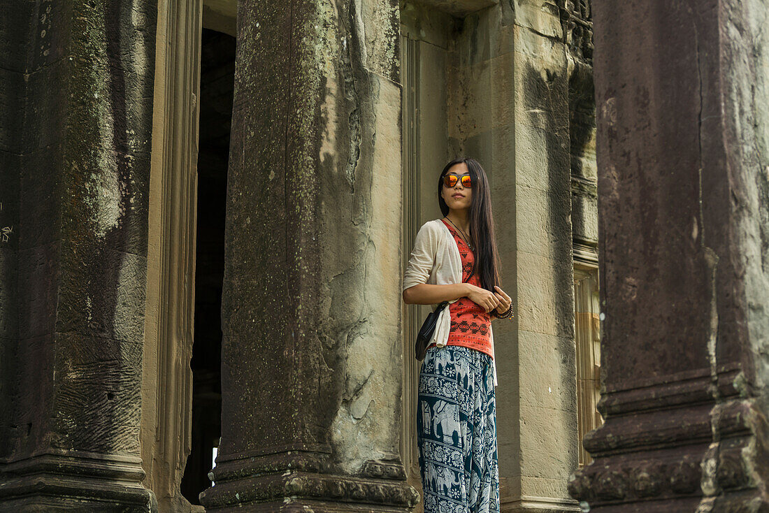 Der beeindruckendste Tempel von Angkor, erbaut von König Suryavarman Ii im 12. Jahrhundert, gewidmet Vishnu; Siem Reap, Kambodscha