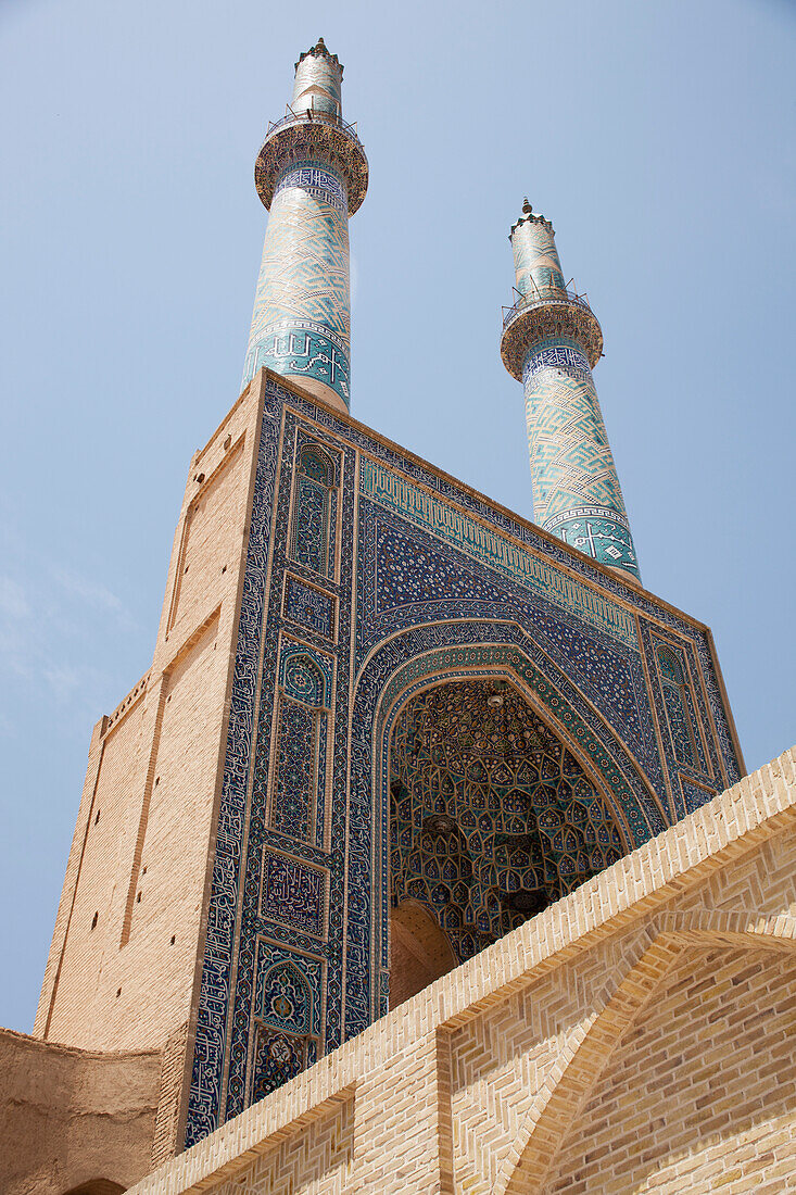 Eingang Iwan der Freitagsmoschee (Masjid-E Jame); Yazd, Iran