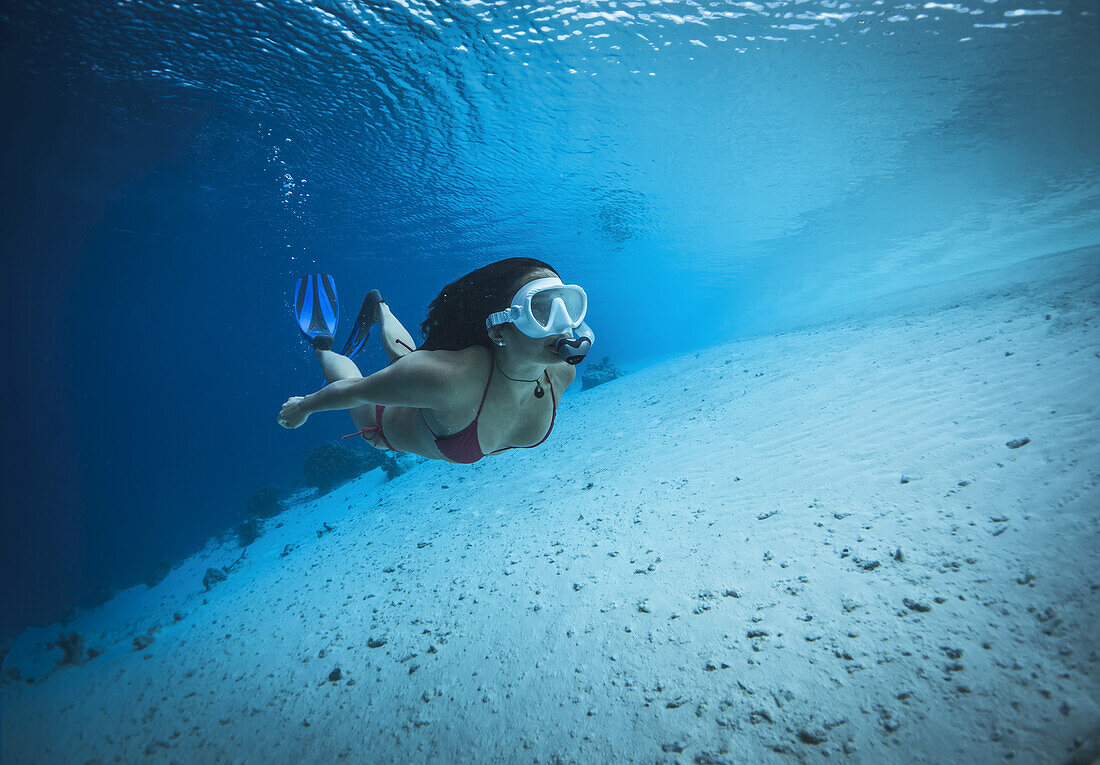 Snorkelling Off A Remote Island; Marshall Islands