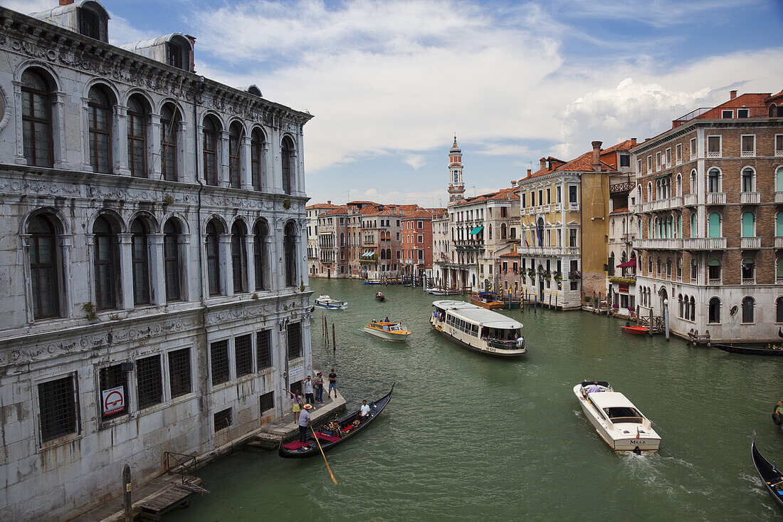Blick auf den Canal Grande; Venedig, Italien