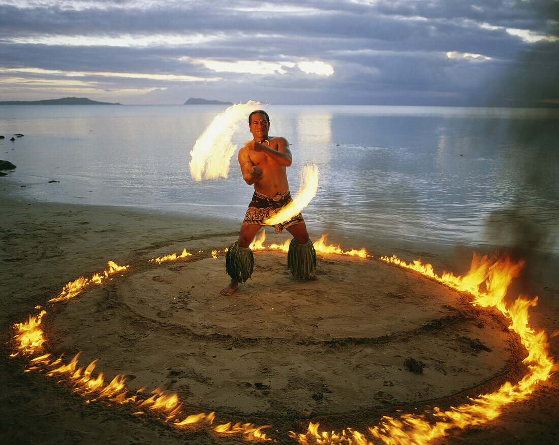 World Champion Samoan Fire Dancer Pati Leva; Samoa