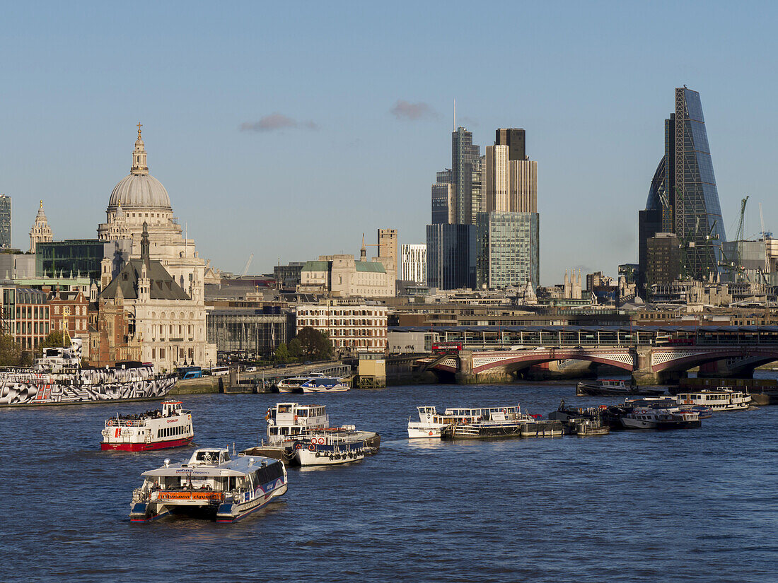 St. Paul's Cathedral And City Skyline; London, England